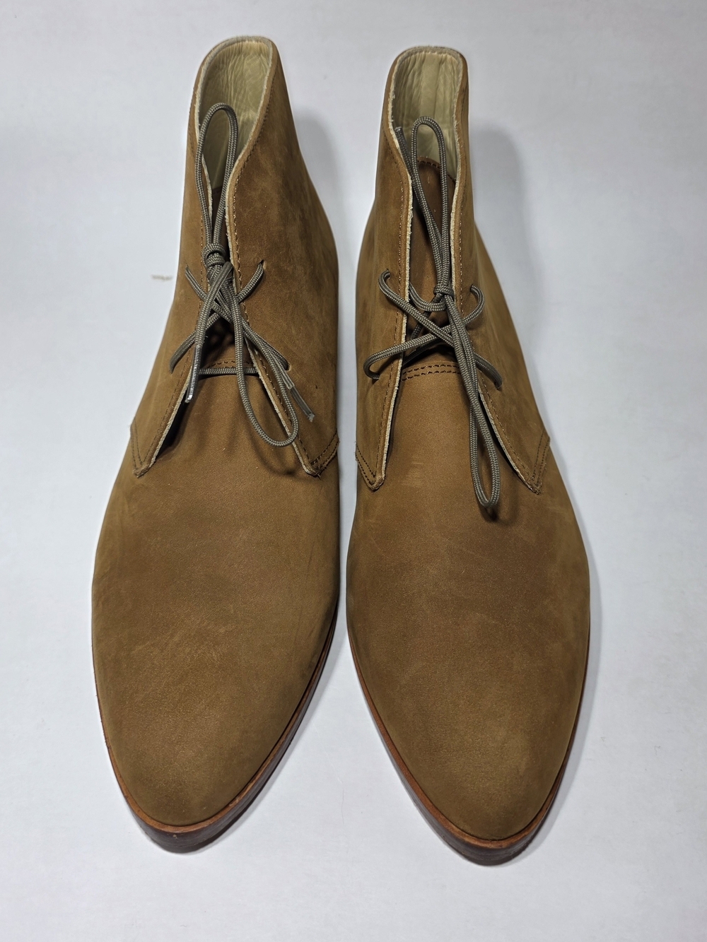 Nisolo Women’s Suede Desert Chukka Boots Brown Size 8 Lace Up Ankle Booties